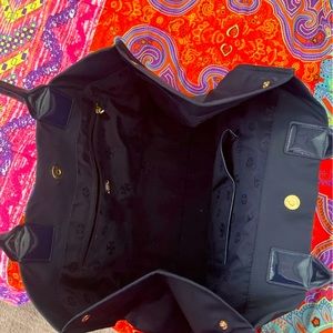 Navy blue Tory Burch tote bag